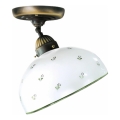 Kolarz 731.10.27 - Żyrandol natynkowy NONNA 1xE27/75W/230V śr. 30 cm zielony