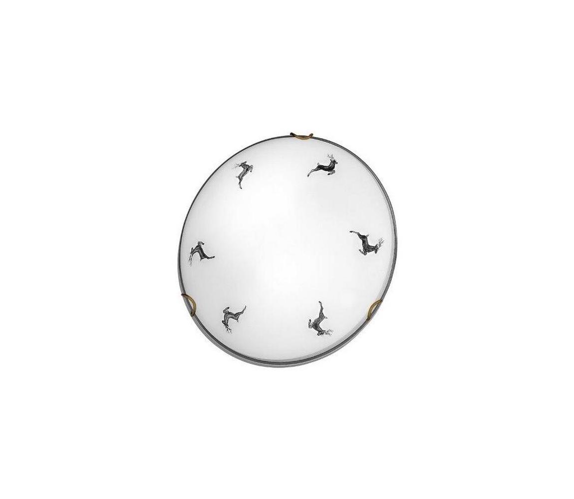 Kolarz 731.11.4.133 - Lampa sufitowa NONNA 1xE27/60W/230V pr.30 cm jeleń szara