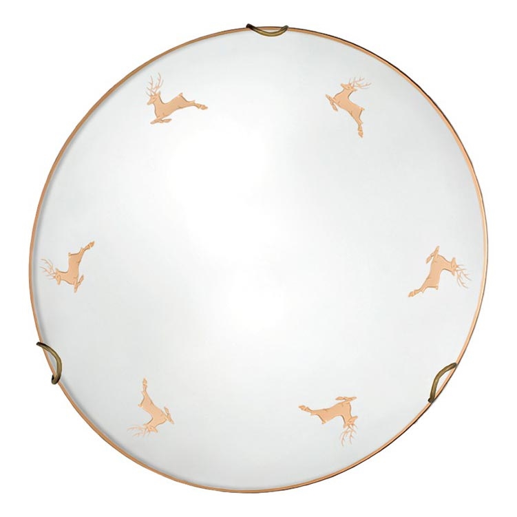 Kolarz 731.11.4.150 - Kinkiet NONNA 1xE27/60W/230V, średnica 30 cm, poroże, różowe złoto