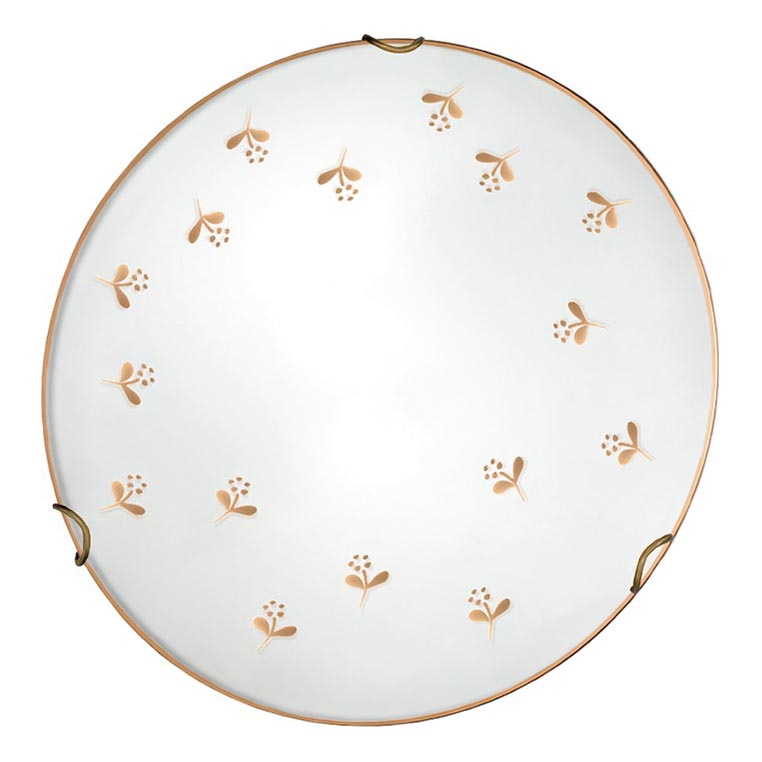 Kolarz 731.11.4.160 - Kinkiet NONNA 1xE27/60W/230V, średnica 30 cm, wzór kwiatowy, eleganckie wykończenie rose gold