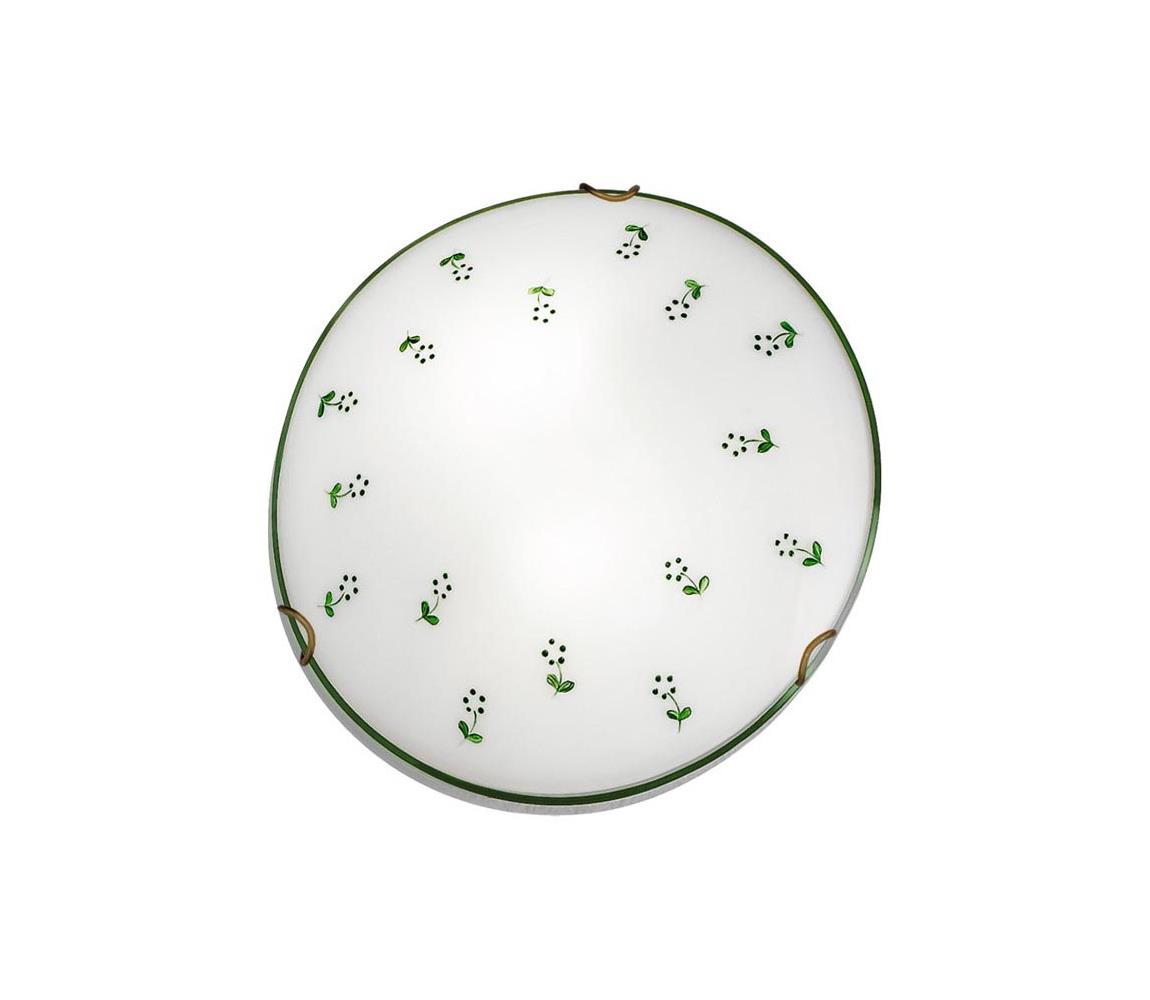 Kolarz 731.11.4.21 - Lampa sufitowa NONNA 1xE27/60W/230V śr. 30 cm zielona