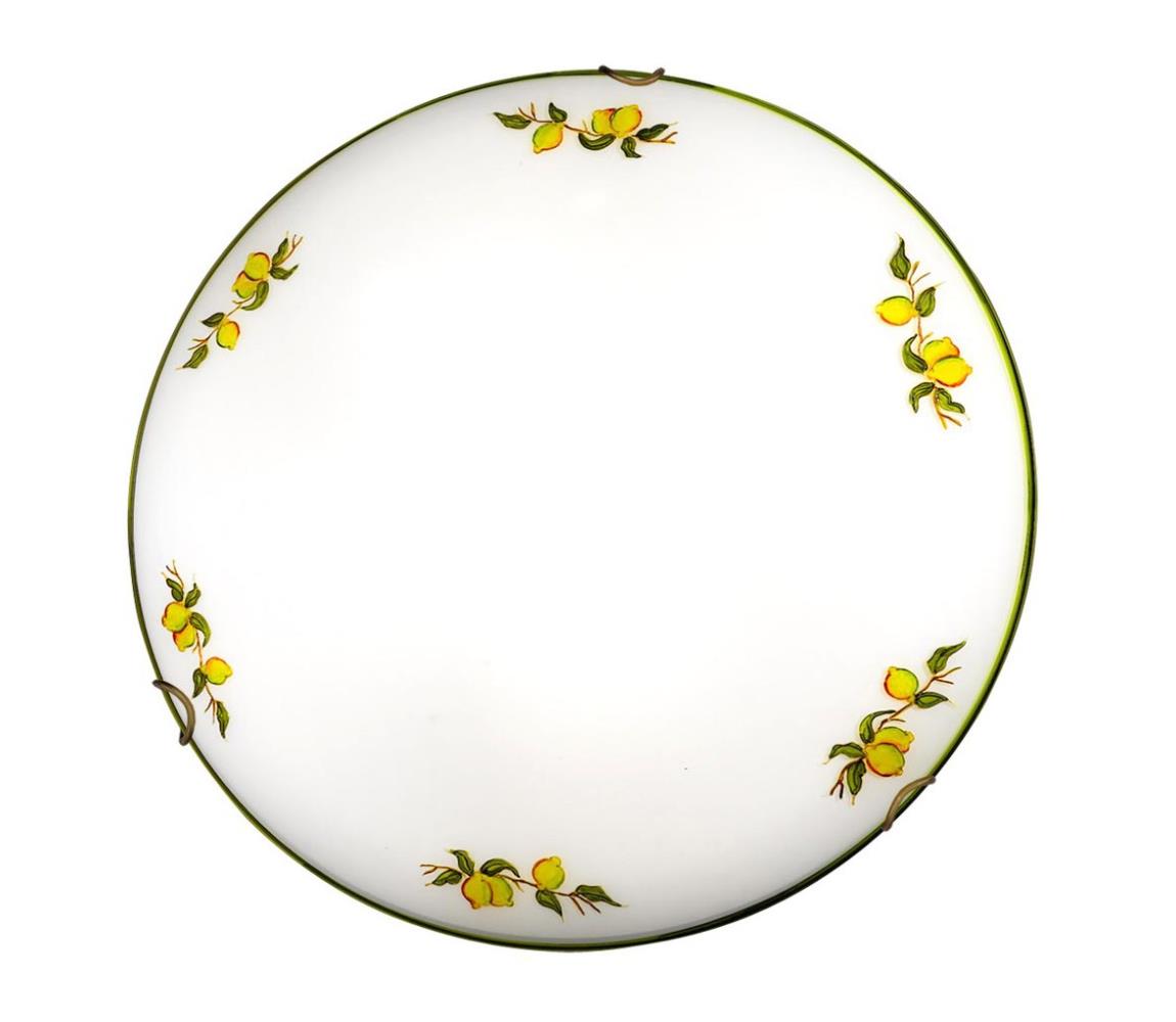 Kolarz 731.12.4.116 - Lampa sufitowa NONNA 2xE27/60W/230V śr. 40 cm cytryny