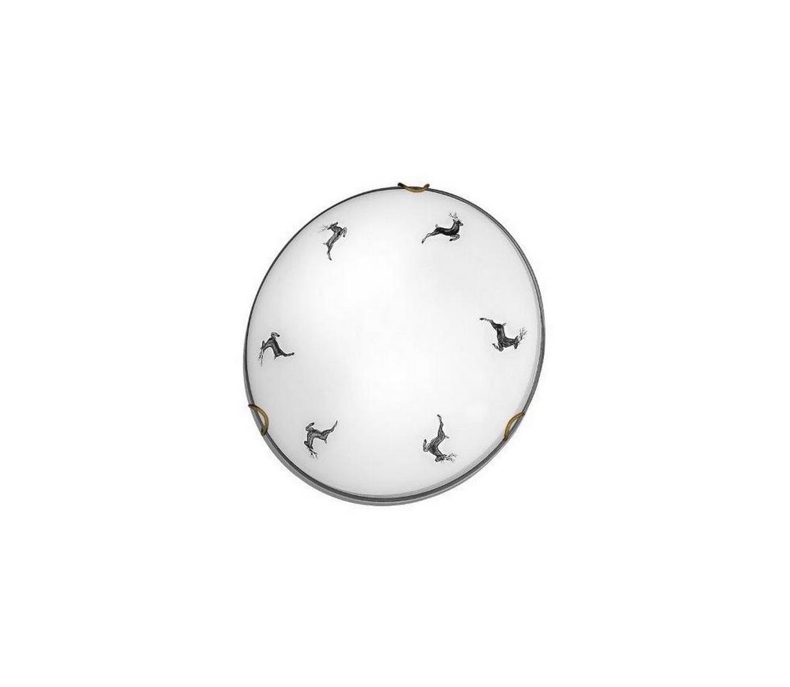 Kolarz 731.12.4.133- Lampa sufitowa NONNA 2xE27/60W/230V śr. 40 cm jeleń szara