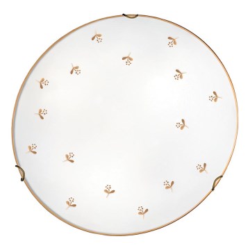 Kolarz 731.12.4.160 - Kinkiet NONNA 2xE27/60W/230V, Ø 40 cm, motyw kwiatowy, różowe złoto