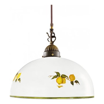 Kolarz 731.30.126 - Żyrandol na lince NONNA 1xE27/75W/230V śr. 20 cm cytryny
