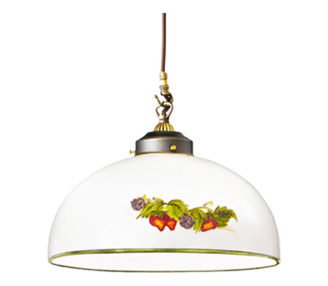 Kolarz 731.30.136 - Żyrandol na lince NONNA 1xE27/75W/230V śr. 30 cm winogrona/truskawki