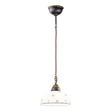Kolarz 731.30.20 - Żyrandol na lince NONNA 1xE27/75W/230V śr. 20 cm zielony