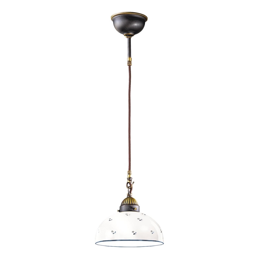 Kolarz 731.30.24 - Żyrandol na lince NONNA 1xE27/75W/230V śr. 30 cm niebieski