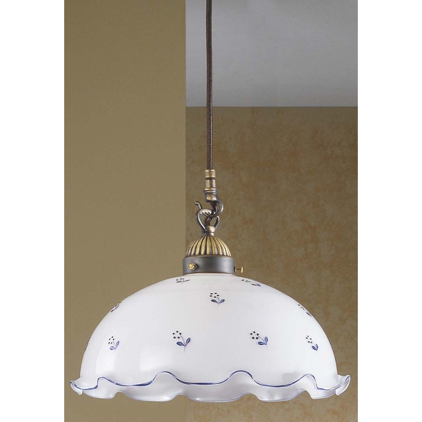 Kolarz 731.30.25 - Lampa wisząca na linkę NONNA 1xE27/75W/230V niebieska