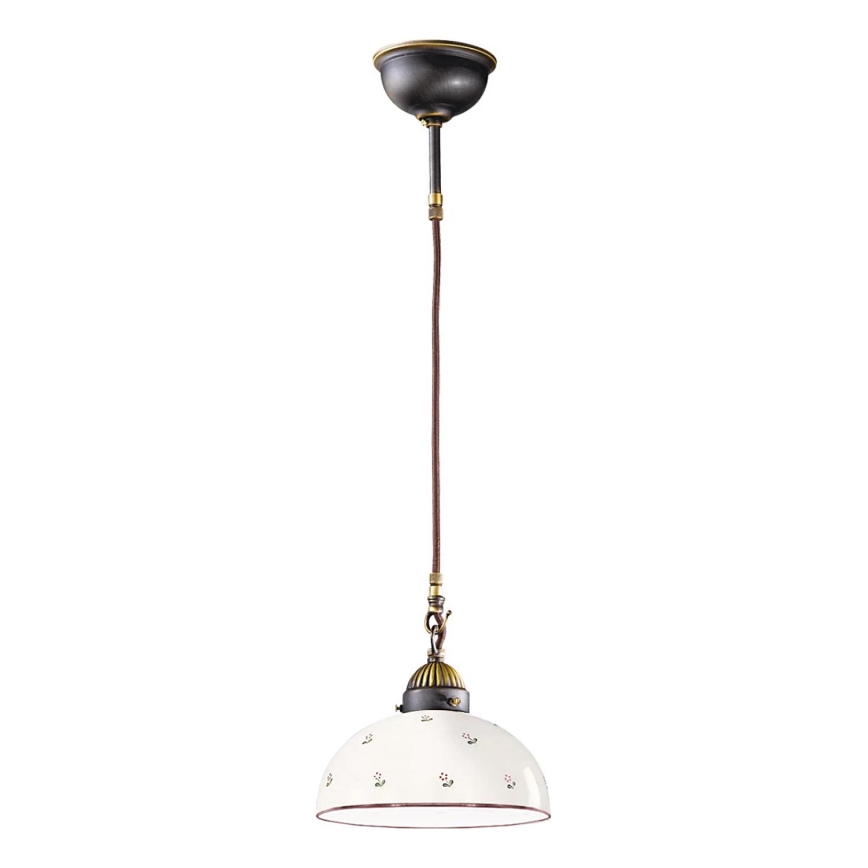 Kolarz 731.30.27 - Żyrandol na lince NONNA 1xE27/75W/230V śr. 30 cm zielony