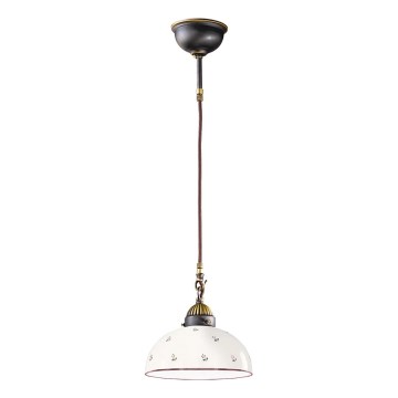 Kolarz 731.30.68 - Żyrandol na lince NONNA 1xE27/75W/230V śr. 30 cm czerwony