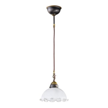 Kolarz 731.30.73 - Lampa wisząca na lince NONNA 1xE27/75W/230V biała