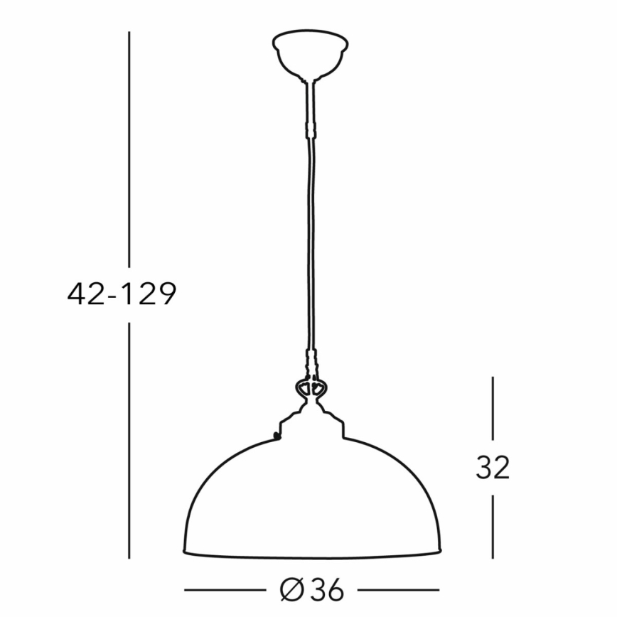 Kolarz 731.32.102 - Żyrandol na lince NONNA 1xE27/75W/230V śr. 36 cm jelenie zielony
