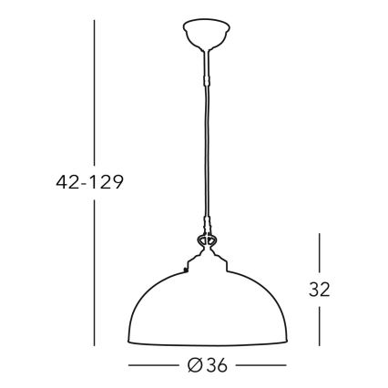 Kolarz 731.32.18 - Żyrandol na lince NONNA 1xE27/75W/230V niebieski