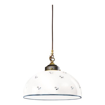 Kolarz 731.32.19 - Żyrandol na lince NONNA 1xE27/75W/230V śr. 36 cm niebieski