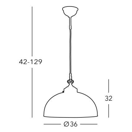 Kolarz 731.32.22 - Żyrandol na lince NONNA 1×E27/75W/230V zielony