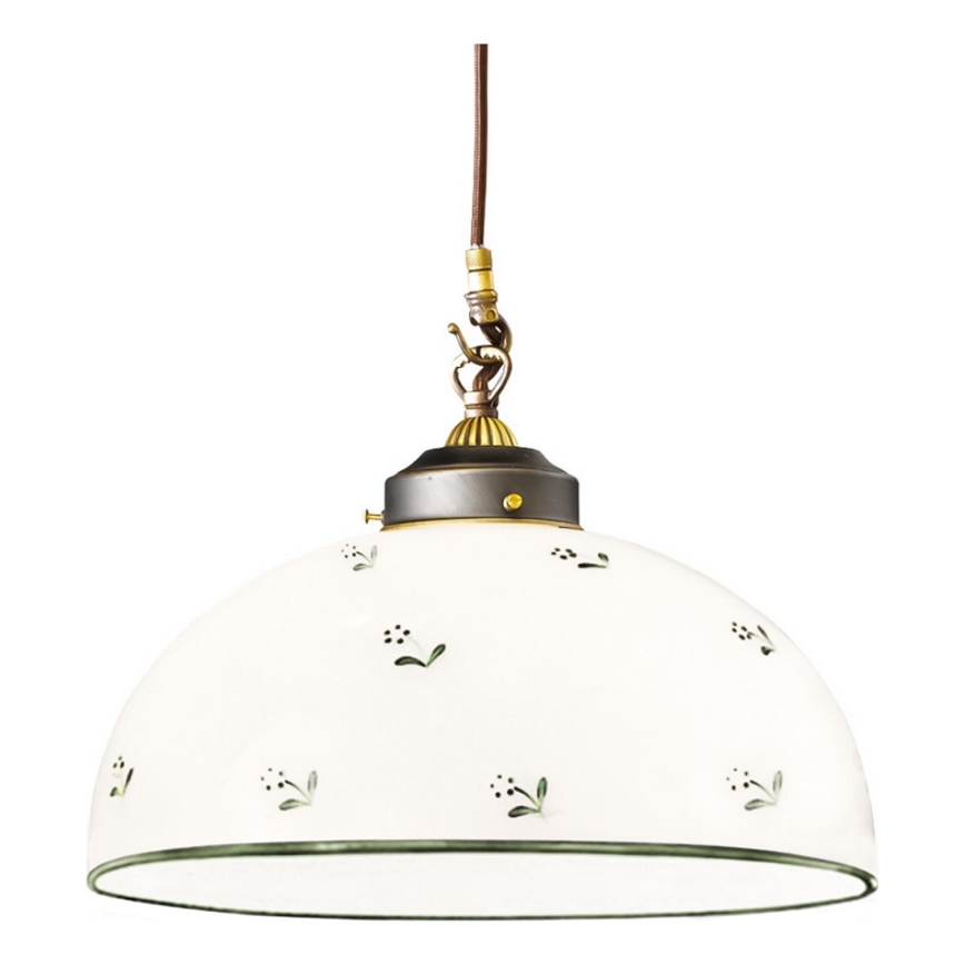 Kolarz 731.32.28 - Żyrandol na lince NONNA 1xE27/75W/230V śr. 36 cm zielony