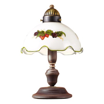 Kolarz 731.73.113 - Lampa stołowa NONNA 1xE14/60W/230V wino/truskawki