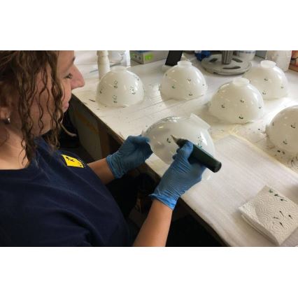 Kolarz 731.73.21 - Lampa stołowa NONNA 1xE27/75W/230V zielona