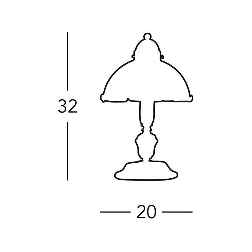 Kolarz 731.73.53 - Lampa stołowa NONNA 1xE14/60W/230V