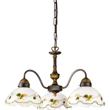 Kolarz 731.83.110 - Żyrandol na łańcuchu NONNA 3xE27/75W/230V wino