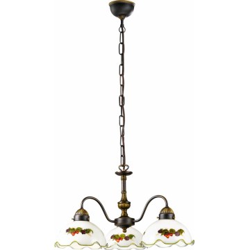 Kolarz 731.83.113 - Żyrandol na łańcuchu NONNA 3xE27/75W/230V wino/truskawka