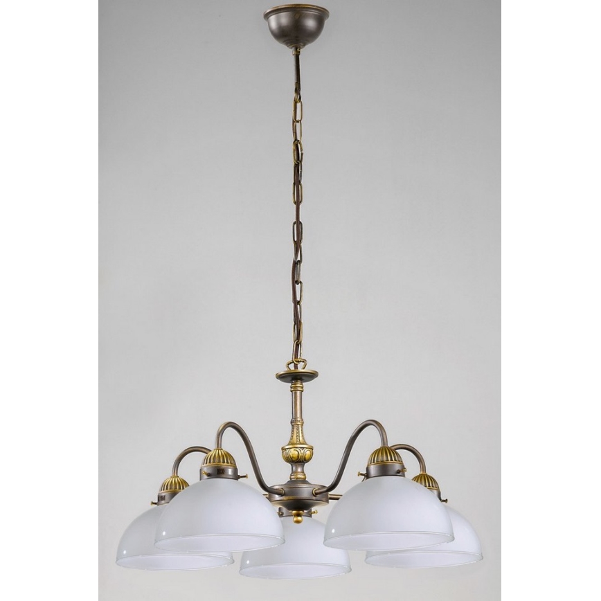 Kolarz 731.85.53 - Żyrandol na łańcuchu NONNA 5xE27/75W/230V