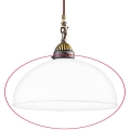 Kolarz 731.G54 - Klosz zapasowy do żyrandoli, lamp podłogowych i reflektorów NONNA E27 śr. 30 cm biały