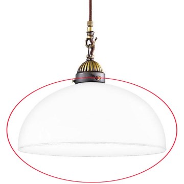 Kolarz 731.G54 - Klosz zapasowy do żyrandoli, lamp podłogowych i reflektorów NONNA E27 śr. 30 cm biały