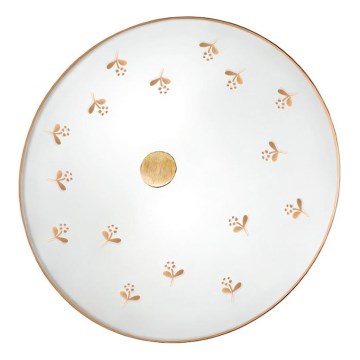 Kolarz 731.U12.4.160 - Kinkiet NONNA 2xE14/60W/230V, średnica 32 cm, motyw kwiatów, różowe złoto