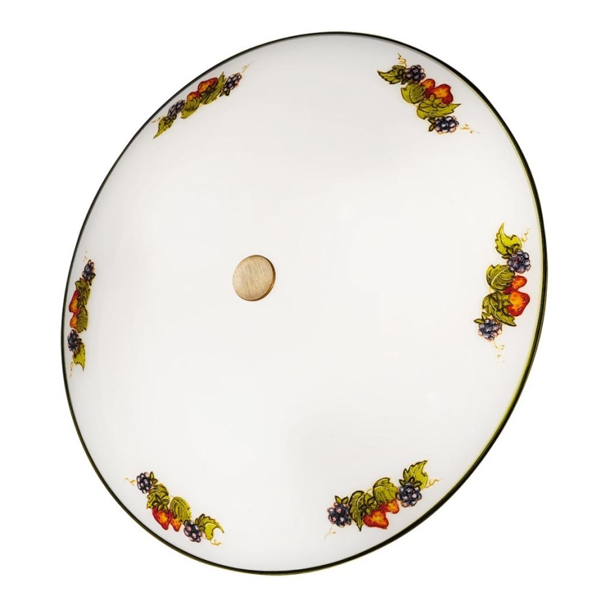 Kolarz 731.U13.4.113-Lampa sufitowa NONNA 3xE27/60W/230V śr. 42 cm winogrona/truskawki