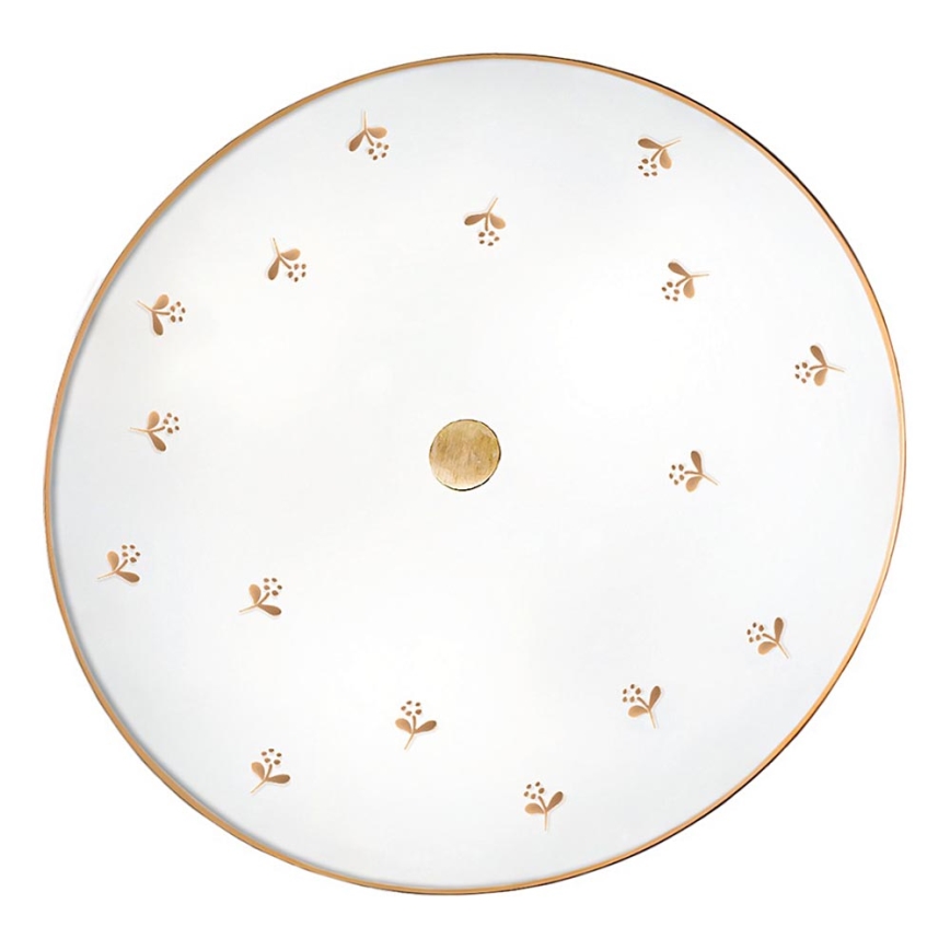 Kolarz 731.U13.4.160 - Kinkiet NONNA 3xE27/60W/230V, śr. 42 cm, kwiaty, różowe złoto