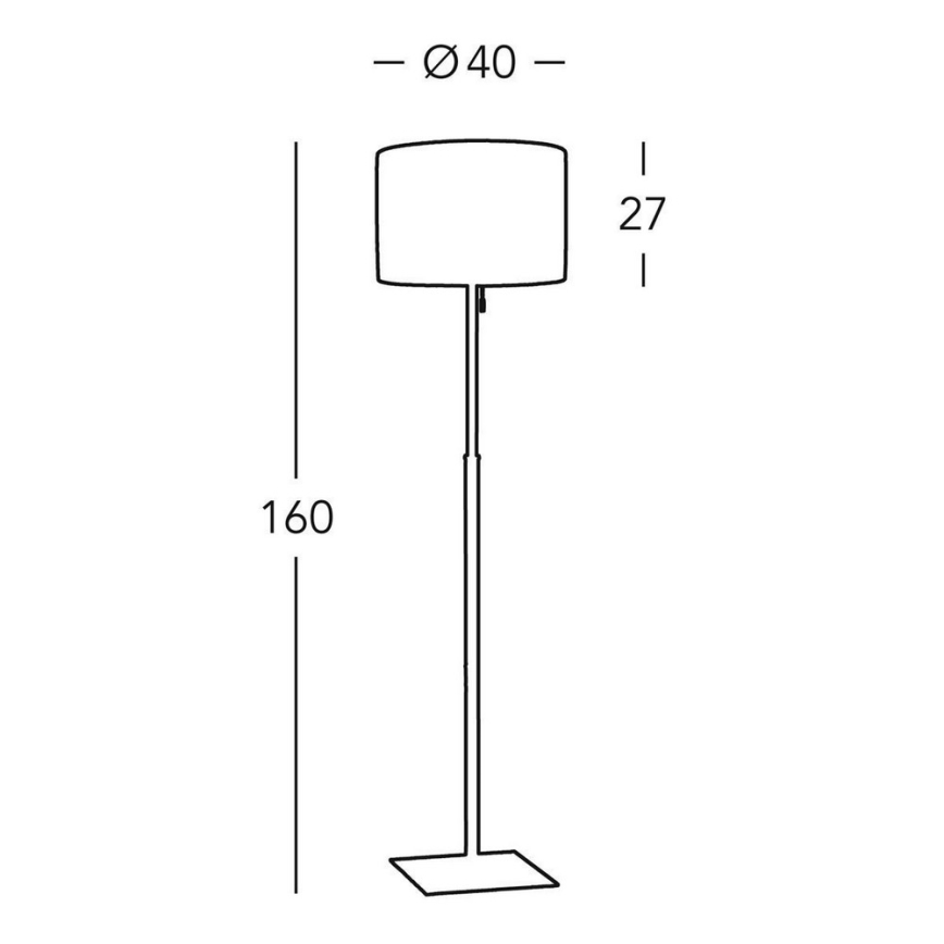 Kolarz A1307.41.7 - Lampa podłogowa SAND 1x E27/60W/230V
