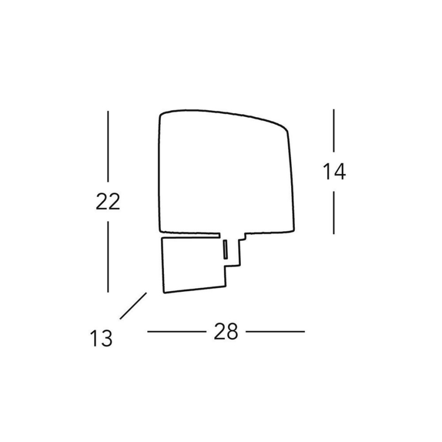 Kolarz A1307.61.6 - Kinkiet SAND 1x E14/40W/230V