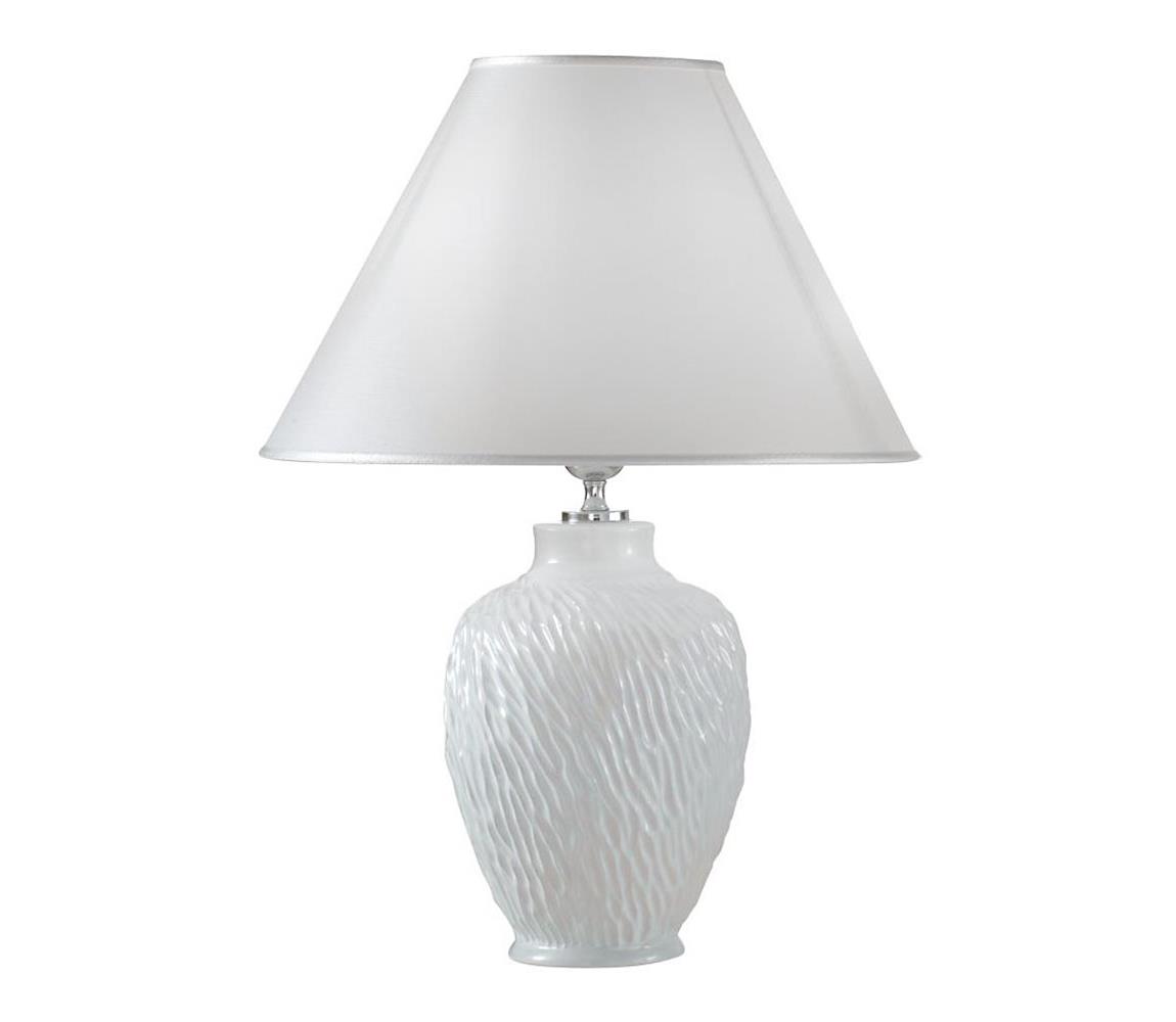 Kolarz A1340.70 - Lampa stołowa CHIARA 1xE27/100W/230V biała średnica 30 cm