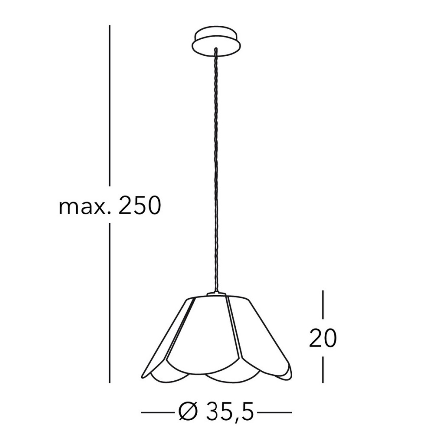 Kolarz A1346.31.W - Żyrandol na lince BLOOM 1xE27/100W/230V
