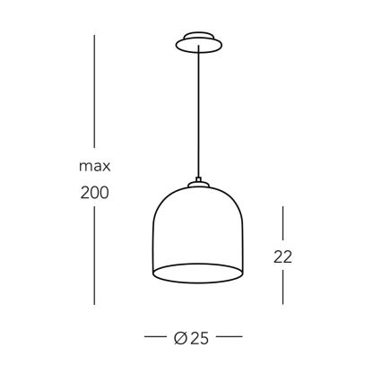 Kolarz A1352.31.Au - Żyrandol na lince NONNA 1xE27/60W/230V dąb/białe/złoty