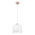 Kolarz A1352.31.W - Lampa wisząca na linkach NONNA 1xE27/60W/230V dąb/biały