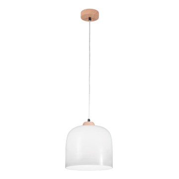 Kolarz A1352.31.W - Lampa wisząca na linkach NONNA 1xE27/60W/230V dąb/biały