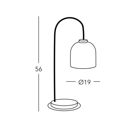 Kolarz A1352.71.Au.100 - Lampa stołowa NONNA 1xE27/60W/230V jeleń dąb/białe/złoty