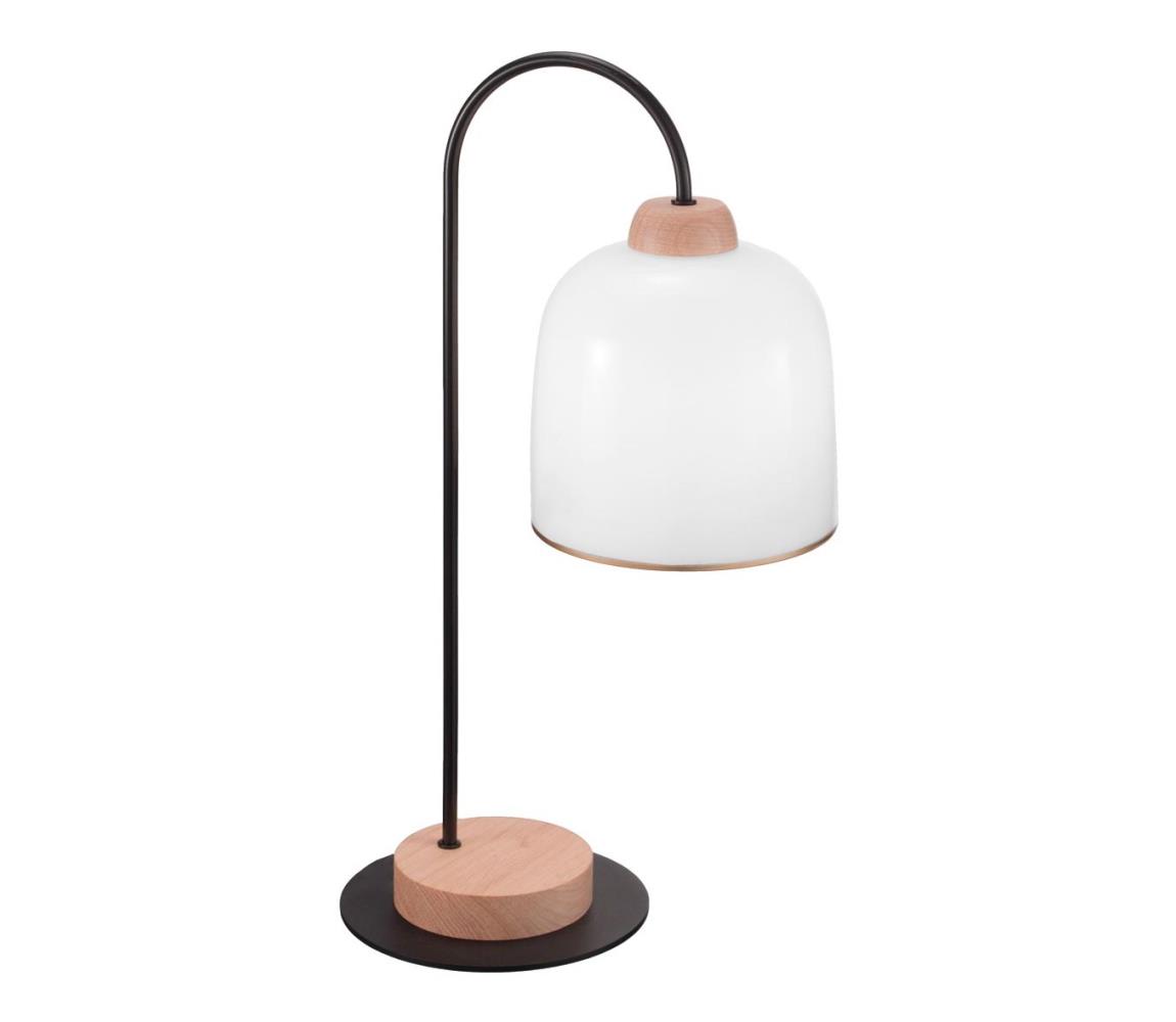 Kolarz A1352.71.Au - Lampa stołowa NONNA 1xE27/60W/230V dąb/biała/złota