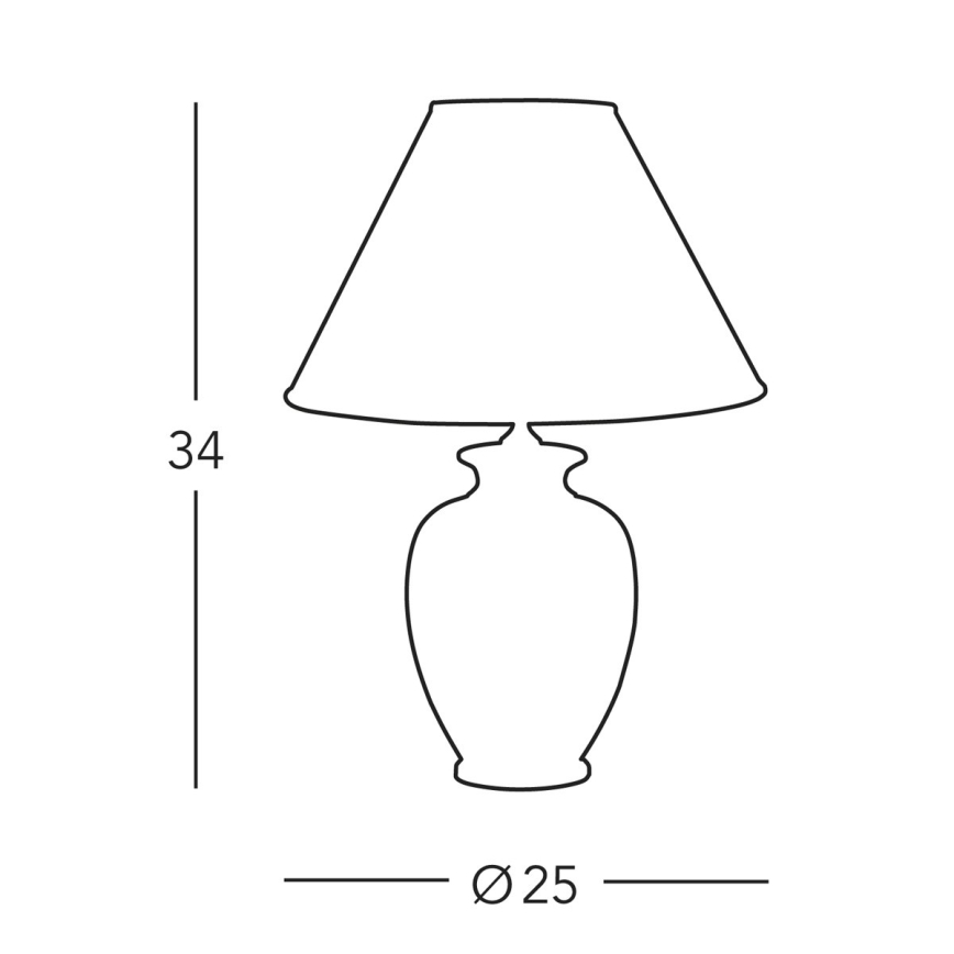 Kolarz A1354.71S - Lampa stołowa GIARDINO 1xE27/60W/230V śr. 25 cm