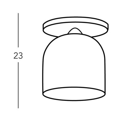 Kolarz A1352.11.Au.100 - Żyrandol natynkowy NONNA 1xE27/60W/230V jeleń dąb/białe/złoty