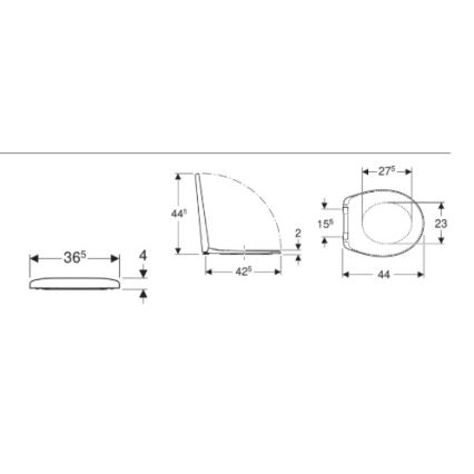 Kolo K90123000 - Deska sedesowa Rekord duroplast/biała
