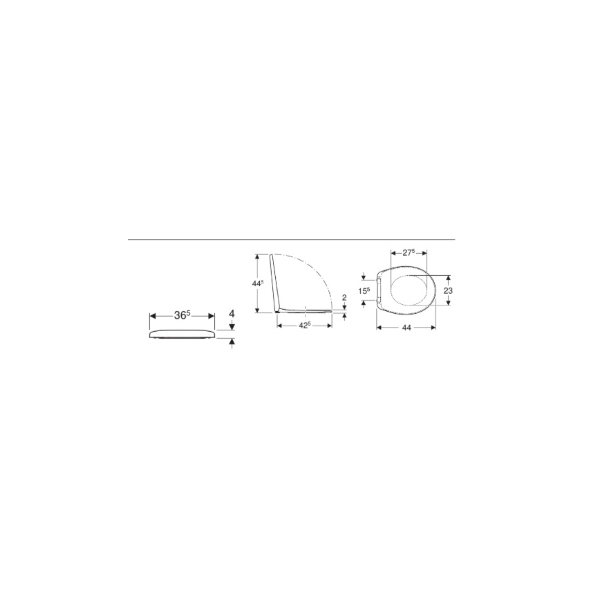 Kolo K90123000 - Deska sedesowa Rekord duroplast/biała