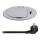 Kolumna z gniazdami do blatu 1x230V + USB-C Power Delivery srebrny/czarny