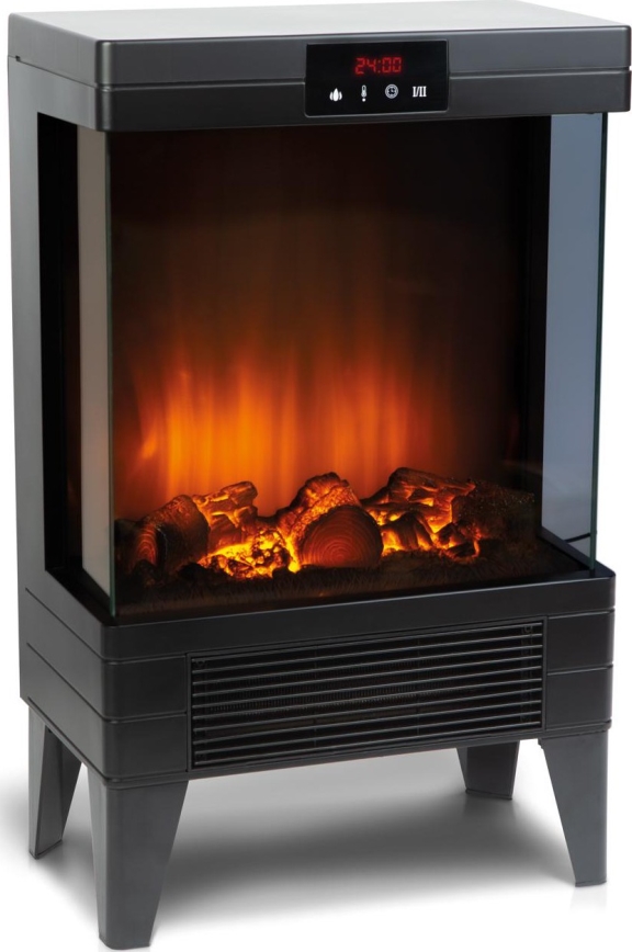 Kominek elektryczny z efektem świetlnym LED i ogrzewaniem 2000 W / 230 V – z pilotem zdalnego sterowania