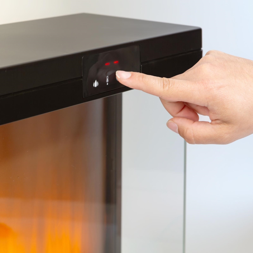 Kominek elektryczny z efektem świetlnym LED i ogrzewaniem 2000 W / 230 V – z pilotem zdalnego sterowania