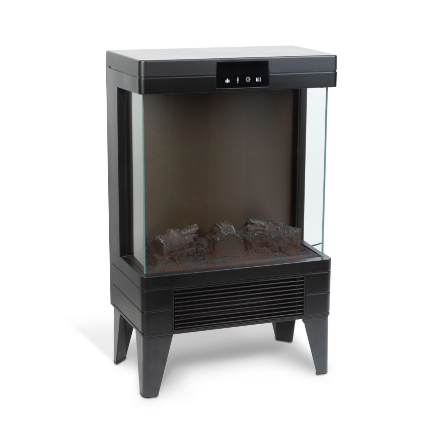 Kominek elektryczny z efektem świetlnym LED i ogrzewaniem 2000 W / 230 V – z pilotem zdalnego sterowania