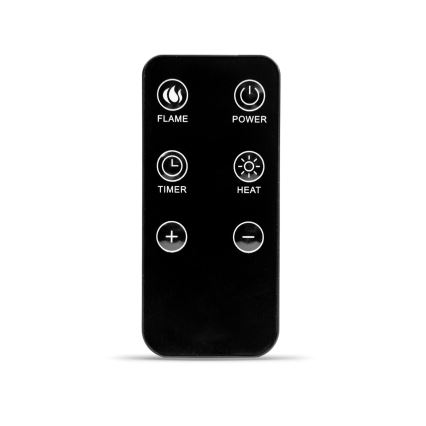 Kominek elektryczny z efektem świetlnym LED i ogrzewaniem 2000 W / 230 V – z pilotem zdalnego sterowania